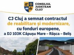 CJ Cluj a semnat contractul de reabilitare și modernizare a DJ 103K Căpușu Mare – Râșca – Beliș