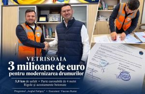 Județul Vaslui: comuna Vetrișoaia investește 3 milioane de euro în modernizarea drumurilor locale. Viacons Rutier Huși va executa lucrările