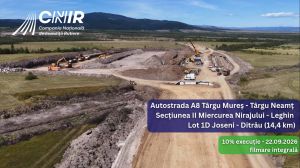 CNIR: pe Autostrada Transilvania, toate grinzile au fost montate pe lotul 3C2 Chiribiș – Biharia