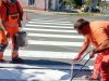 Lucrări de întreținere pe drumul național DN 79A. în județul Arad