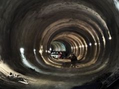 Pe șantierul A1 Margina – Holdea se lucrează în continuare în regim permanent la structura de rezistență a ambelor galerii ale Tunelului 2