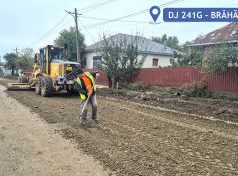 Județul Galați: lucrări de modernizare pe drumul județean DJ 241G, în Brăhășești