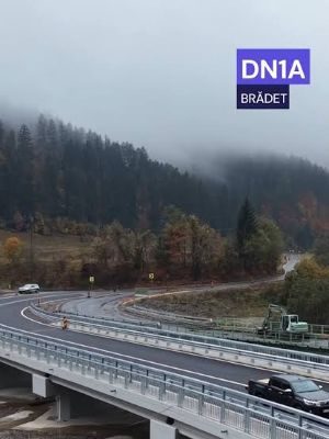 Județul Brașov: se circulă pe noul pod de pe DN1A, din zona Brădet (Săcele)!